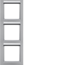 10536094 - Q.3 - Tableau x3 P. -Etiq. Vert., Aluminium Hager Ean: 4011334442882