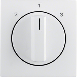 1084898900 - S.1/B.X - Rotary button 2-1-3, white Hager EAN: 4011334507901