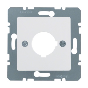 143209 - Pre -cut center Ø22.5mm, white Hager EAN: 4011334272311