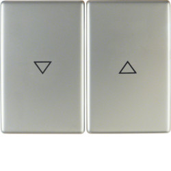 14357104 - K.1/K.5 - tecla dupla estores, inox HAGER EAN:4011334282112