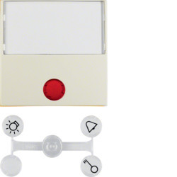 16968982 - S.1/B.x - tecla p-etiq. c/visor, creme HAGER EAN:4011334284932