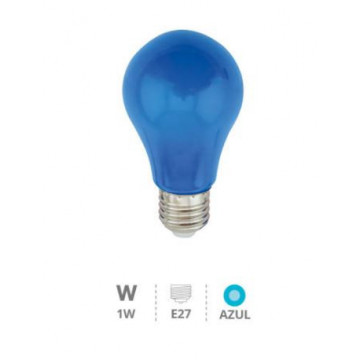 200605009 - bombilla LED decorativo A60 1W E27 azul