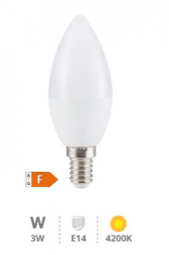 200695013 - 8433373056503Lâmpada vela LED 3W E14 4200K