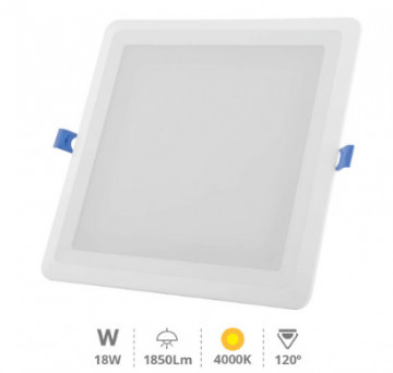201000048 - 84333373054592Londa Downlight Square LED gebucht 18W 4000k Weiß