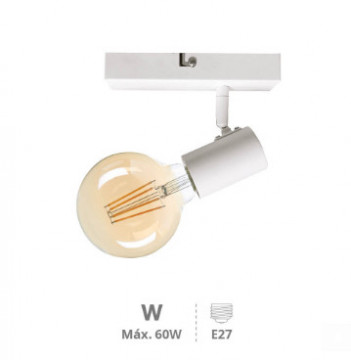 202000022 - 8433373067295Spot de teto simples Salmela Série E27 Branco