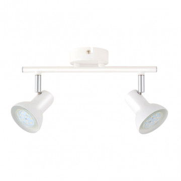 202000034 - 8433373072220Spot doble lineal de techo Kaitola Serie GU10 Blanco
