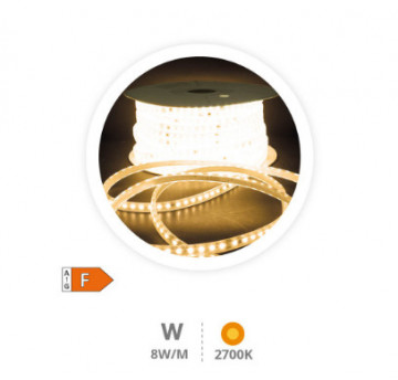 204030022 - 8433373064799 Tape à LED 50m 8W / m 2800-3000K IP65 230V
