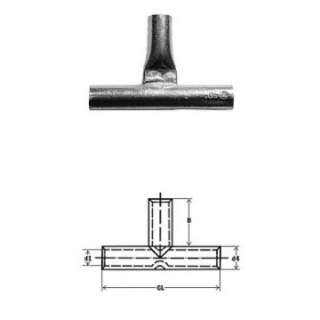 291342 - Conector T estanhado 25 mm² 1uni