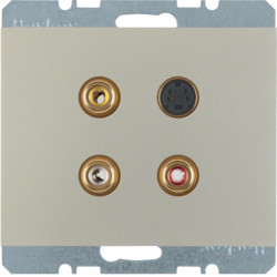 3315327004 - K.1/K.5 - salida 3xRCA+S-video, inoxidable laca HAGER Ean:4011334330097