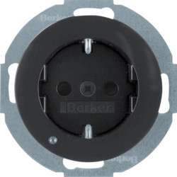 41092045 - R.X - Schuko C / LED Orient., Black Hager Ean: 4011334369837