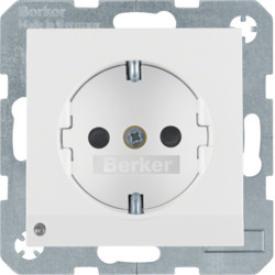41098989 - S.1/B.x - Schuko c/LED orient., branco HAGER EAN:4011334364092
