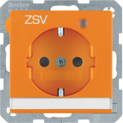 41106014 - Q.X - Schuko "ZSV" P -ETQ C / LED, Larj Hager Ean: 4011334360995
