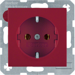 47438912 - S.1/B.x - Schuko-Steckdose, rot HAGER EAN:4011334277460