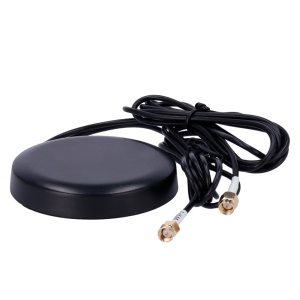 4G- und Wi-Fi-Antenne – 4G-Frequenz 700–960/1710–2700 MHz – SMA-Stecker – Befestigung auf dem Fahrzeugdach – 4G-Gewinn 5 dBi / Wi-Fi 4 dBi – RG174-Kabel 1,5 Meter lang