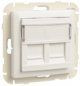 90442 Hermana Borde C/MÓDULO DUPLO P/CONETORES RJ45 GRIS 5603011580810