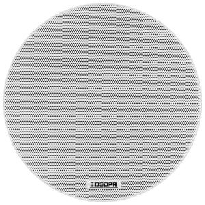 Altifalante de tecto de montagem embutida - Altifalante de gama completa 6.5" - Para a linha 100V - Potência 6 W - 91 dB@1W/1m | 110Hz - 15kHz - Grelha estética sem rebordo