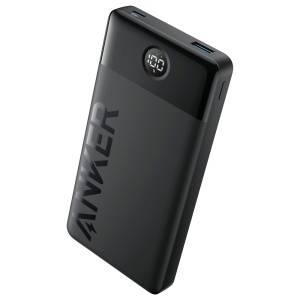 ANKER POWER BANK - CAPACITY 10000MAH - USB -A Entrée - USB -C, Micro USB -C et USB -A - LCD - Couleur noire