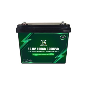 Bateria Idealakku IB Series LiFePO₄ 12,8V 100Ah com BMS inteligente e Bluetooth