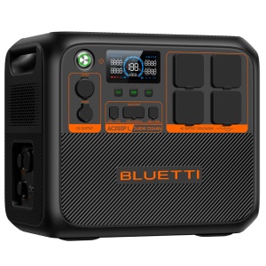 Bateria portátil Bluetti - Grande capacidade 2304Wh - Potência de saída 2400W máx - Saídas e formas múltiplas de recarregar - 3500 ciclos de vida - Ecrã tátil | Controlo via APP