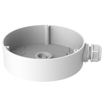Boîte de connexion - pour les chambres à dôme - apte pour une utilisation extérieure - Installation du plafond ou mur - Couleur blanche - Câble passeur