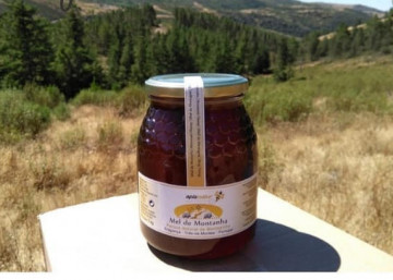 Botella de Miel de Montaña 500g Parque Natural de Córneo castaña (predominio) e Brezo
