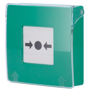 Botón verde de alarma manual de fuego - Sin cables 868 megahercio Joyero - Botón de alarma de fuego ou activador de guión - Compatible con a función de alarma interconectado - Transmisión de alarma a o ARCO (configurable) - Alimento 2 montón CR123A