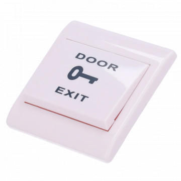 Bouton de libération de portes - Utilisation professionnelle - 500 000 utilisations testées - NO / NC / COM | Intégré - dimensions 86 (a) x 86 (l) x 20 (p) mm - en plastique