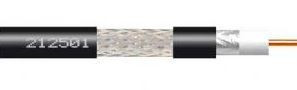 Cable Coaxial T-100 PE ITED FCA Clase A 16PAtC Ø 1,13/4,8/6,6mm Negro