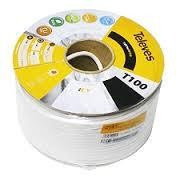 Cable Coaxial T-100plus PVC ITED ECA Clase A 16VRtC Ø 1,13/4,8/6,6mm Blanco