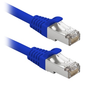 Cabo de ligação F/UTP - Ethernet - Conectores RJ45 - Categoria 6 - 5 m - Cor azul