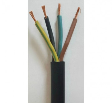 Cabo Fléxivel H05VV-F4G2,5 (FVV) preto PREÇO POR METRO