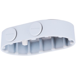 Caja de conexión - A cámaras cúpula de canal doble - Adaptar a usar exterior - Instalación em techo ou muro - Paleta de cables - Color blanco