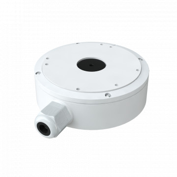 Caja de derivación Cártido Elegante - A cámaras cúpula - Adaptar a usar exterior IP66 - Instalación em techo ou muro - Diámetro da base 155.4 mm - Paleta de cables