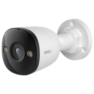 Câmara AOR PS3E 3MP - Ligação PoE - 2.8 mm / IV 30 + Smart Color - Áudio bidirecional / Sirene + Flash - IMOU SENSE humanos e veículos - Apto para exterior / IP67
