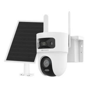 Câmara IP PTZ 4G com painel solar VALUE - Resolução 4 Mpx (2560x1440) - Lente dual 2.8+4 mm | Luz híbrida 30 m - Inclui painel fotovoltaico para utilização autónoma 8 W - Bateria de lítio 9000 mAh | Modo AOV - MicroSD | IP65 | MD 2.0 | Microfone integrado