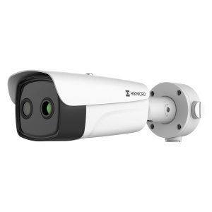 Câmara térmica IP Hikmicro TD2638 série - Sensor térmico VOx FPA 384x288 12μm Lente 25mm - Sensor visível 1/2.7" CMOS 4Mpx | Lente 12.4mm - Sensibilidade térmica ≤25mK - Gama de medição da temperatura -20~150ºC / ±8ºC - Proteção IP67 - NEMA 4X - IK10
