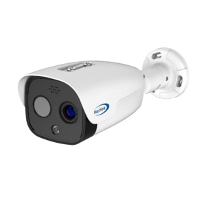 Câmara térmica IP Raythink FC4 series - Sensor térmico VOx FPA 640x512 12μm | Lente 4.1mm - Sensor visível 1/2.8" CMOS 5Mpx | Lente 2.8mm - Sensibilidade térmica ≤40mK - Faixa de medição de temperatura -20~550ºC/±2ºC ou ±2%. - Deteção preventiva de incênd