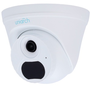 Câmara Turret IP Uniview-Uniarch - 2 MP | Lente 2.8 mm - IV 30 m | DWRD - Detecção do corpo humano - PoE - Microfone integrado