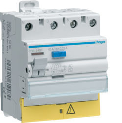 CDC840F - int. Diff. 3p+n 40a 30 mA AC mit Terminals Des. Hager EAN: 3250611619079
