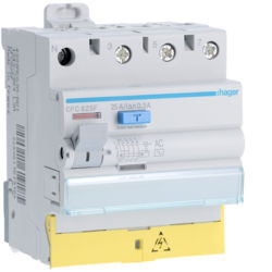 CFC825F - int. Diff. 3p+n 25a 300 mA AC mit Hager -Ean -Beries: 3250611619185
