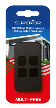 Comando Garagem Universal 4 Canais Rolling Code SUPERIOR ( Substituido por SUPRF008 )