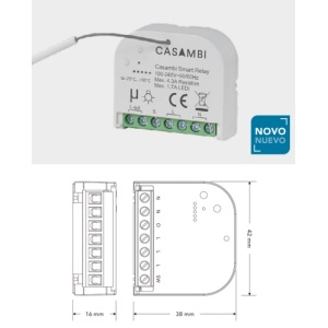 Controlador Relé ON/OFF 230Vac 1,7A CASAMBI