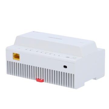 Conversor para edifícios - 2 fios a IP - 4 grupos de 2 fios - TCP/IP com RJ45 - Alimenta dispositivos a 2 fios - Hubs em cascata