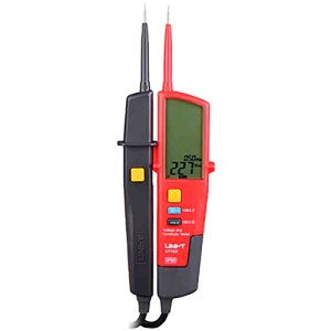 Detector de Voltaje AC/DC sin contacto - Mostrar Lcd - Modo de alto e bajo Voltaje hasta 690 V - Aviso sonido e LED visible - Borrado automático - Impermeable IP65