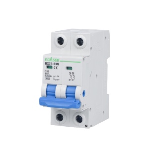 Disjuntor - Corrente nominal 20A - 1+N pólos (instalações monofásicas) - Curva de tipo C - Para calha DIN - Em conformidade com a norma IEC/EN 60898-1