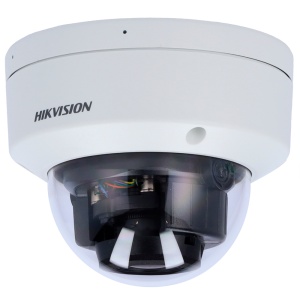 DOME IP Chamber Hikvision Valeur - Résolution 2 mégapixels (1920x1080) - Lentille motorisée 2,8 ~ 12 mm - Plage lumineuse hybride 30 m | Poe | IP67 | IK08 - Microphone intégré | Alarmes | Audio - Détection de mouvement 2.0 | MicroSD
