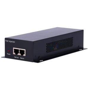 Dualer PoE-Injektor – RJ45-Eingang 10/100/1000/10000 Mbit/s – Gesamtleistung 60 W – Maximale Entfernung 100 m – PoE/PoE+ IEEE802.3af/at – Stabilisiert und geschützt