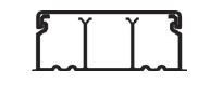 EFAPEL - 10520CBR 50x20 White Gutter - 5603011603748