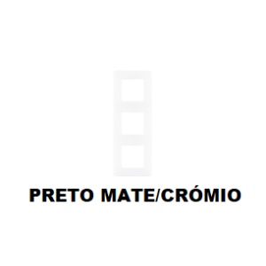 EFAPEL - 42930TPH ESPELHO TRIPLO PRETO MATE/CRÓMIO - 5603011642938