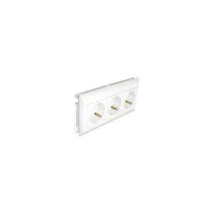 EFAPEL - 45266CVM TOMADA TRIPLA SCHUKO C/OBTUR L75 - 6 MÓD VERM - 5603011075828